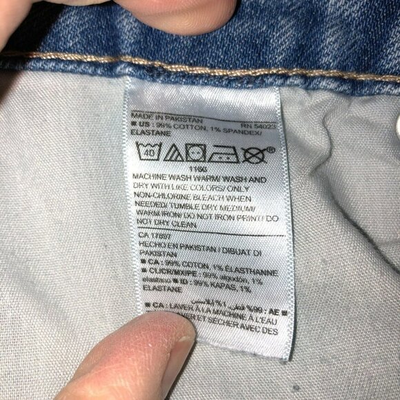 Old Navy Natalie Womens 32 OG Straight High Rise Distressed Denim Jeans - Picture 10 of 11